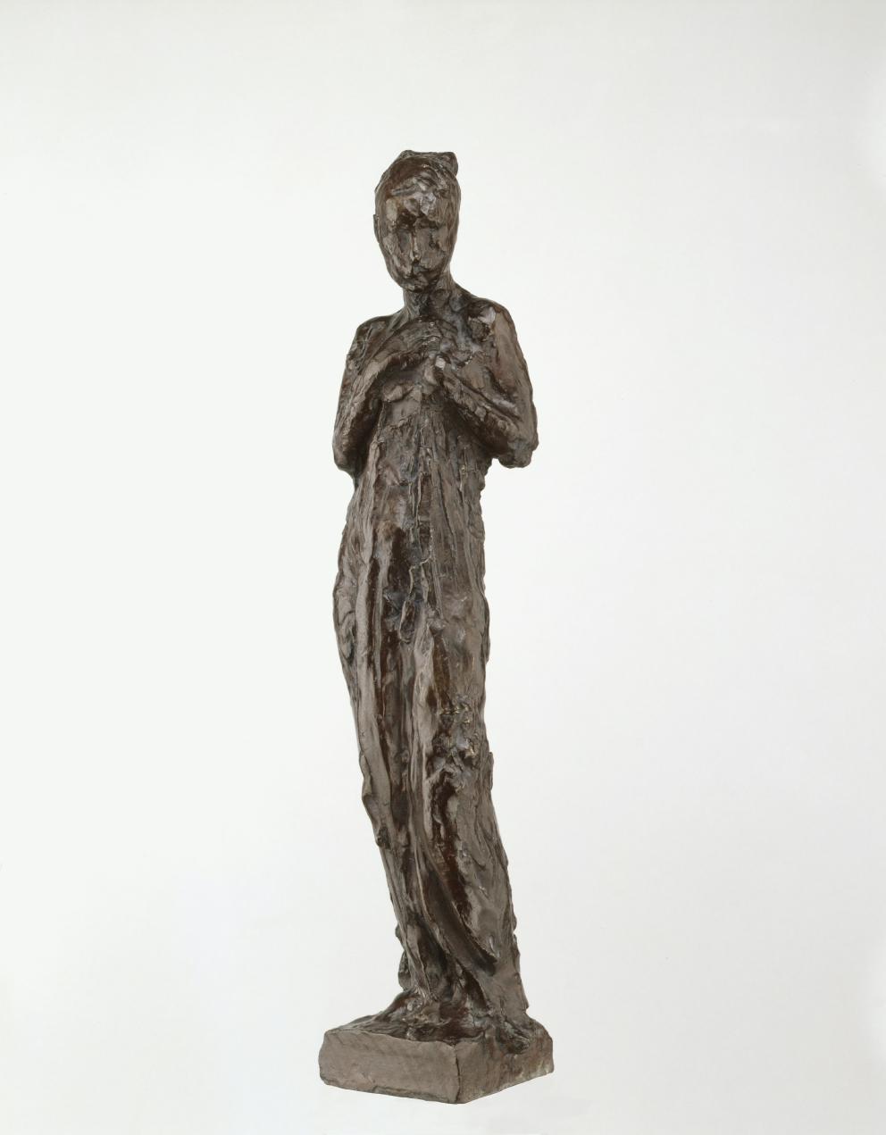 Charles Auffret, La Prière, bronze